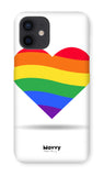Rainbow Heart-Phone Case-Prodigi-iPhone 12-Snap-Gloss-Movvy