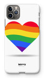 Rainbow Heart-Phone Case-Prodigi-iPhone 11 Pro Max-Snap-Gloss-Movvy
