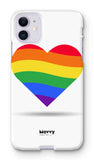 Rainbow Heart-Phone Case-Prodigi-iPhone 11-Snap-Gloss-Movvy