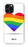 Rainbow Heart-Phone Case-Prodigi-iPhone 12 Pro Max-Snap-Gloss-Movvy
