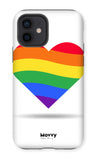 Rainbow Heart-Phone Case-Prodigi-iPhone 12-Tough-Gloss-Movvy