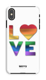 Rainbow Love-Phone Case-Prodigi-iPhone XS Max-Tough-Gloss-Movvy