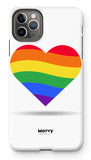Rainbow Heart-Phone Case-Prodigi-iPhone 11 Pro Max-Tough-Gloss-Movvy