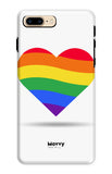 Rainbow Heart-Phone Case-Prodigi-iPhone 8 Plus-Tough-Gloss-Movvy