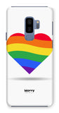 Rainbow Heart-Phone Case-Prodigi-Galaxy S9 Plus-Snap-Gloss-Movvy