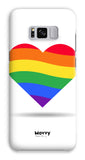 Rainbow Heart-Phone Case-Prodigi-Galaxy S8 Plus-Snap-Gloss-Movvy