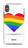 Rainbow Heart-Phone Case-Prodigi-iPhone XS Max-Tough-Gloss-Movvy