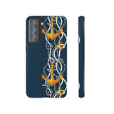 Anchored-Phone Case-Samsung Galaxy S21 FE-Glossy-Movvy