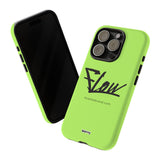 FLOW (Lime)-Phone Case-iPhone 15 Pro-Matte-Movvy