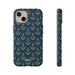 Gold Anchors-Phone Case-iPhone 14-Matte-Movvy