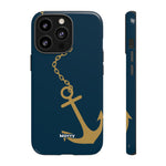 Gold Chained Anchor-Phone Case-iPhone 13 Pro-Glossy-Movvy