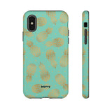 Caribbean Pineapple-Phone Case-iPhone X-Glossy-Movvy