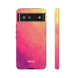 Sunset Brushstrokes-Phone Case-Google Pixel 6-Glossy-Movvy