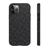 Onyx Leopard-Phone Case-iPhone 12 Pro-Matte-Movvy