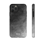 Grayscale Brushstrokes-Phone Case-iPhone 11 Pro-Matte-Movvy