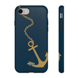 Gold Chained Anchor-Phone Case-iPhone 8-Matte-Movvy