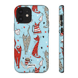 Cats and Lattes-Phone Case-iPhone 12-Glossy-Movvy