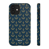 Gold Anchors-Phone Case-iPhone 12-Glossy-Movvy
