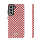 Gingham-Phone Case-Samsung Galaxy S21-Matte-Movvy