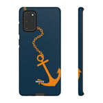 Orange Chained Anchor-Phone Case-Samsung Galaxy S20+-Glossy-Movvy