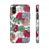 Succulent Roses-Phone Case-iPhone X-Matte-Movvy