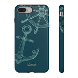Wheel and Anchor-Phone Case-iPhone 8 Plus-Glossy-Movvy