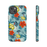 Hawaiian Flowers-Phone Case-iPhone 15 Plus-Matte-Movvy