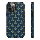 Gold Anchors-Phone Case-iPhone 12 Pro Max-Glossy-Movvy