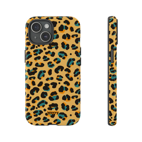 Golden Leopard-Phone Case-iPhone 15-Glossy-Movvy
