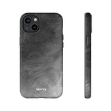 Grayscale Brushstrokes-Phone Case-iPhone 14 Plus-Matte-Movvy
