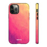 Sunset Brushstrokes-Phone Case-iPhone 12 Pro-Matte-Movvy