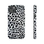 Spotted (Black)-Phone Case-iPhone 15 Plus-Glossy-Movvy