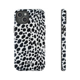 Spotted (Black)-Phone Case-iPhone 15 Plus-Glossy-Movvy