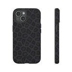 Onyx Leopard-Phone Case-iPhone 15-Matte-Movvy