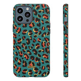 Turquoise Leopard-Phone Case-iPhone 13 Pro Max-Matte-Movvy