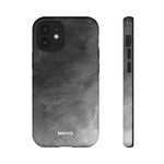 Grayscale Brushstrokes-Phone Case-iPhone 12 Mini-Glossy-Movvy