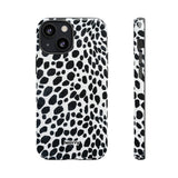 Spotted (Black)-Phone Case-iPhone 13 Mini-Glossy-Movvy