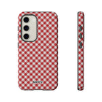 Gingham-Phone Case-Samsung Galaxy S23-Matte-Movvy