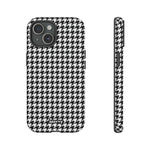 Houndstooth-Phone Case-iPhone 15-Matte-Movvy