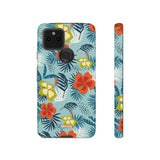 Hawaiian Flowers-Phone Case-Google Pixel 5 5G-Glossy-Movvy