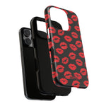 Red Lips (Black)-Phone Case-Printify-Movvy