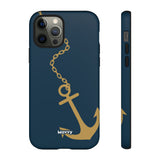 Gold Chained Anchor-Phone Case-iPhone 12 Pro-Matte-Movvy