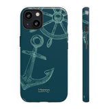 Wheel and Anchor-Phone Case-iPhone 13-Glossy-Movvy