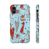 Cats and Lattes-Phone Case-iPhone X-Glossy-Movvy