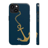 Gold Chained Anchor-Phone Case-iPhone 13-Glossy-Movvy