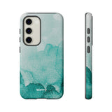 Aquamarine Watercolor-Phone Case-Samsung Galaxy S23-Matte-Movvy