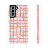 Seaside Plaid-Phone Case-Samsung Galaxy S21-Matte-Movvy