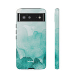 Aquamarine Watercolor-Phone Case-Google Pixel 6-Glossy-Movvy