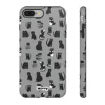 Black Cat-Phone Case-iPhone 8 Plus-Matte-Movvy
