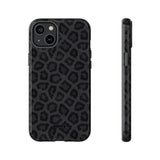 Onyx Leopard-Phone Case-iPhone 14 Plus-Glossy-Movvy